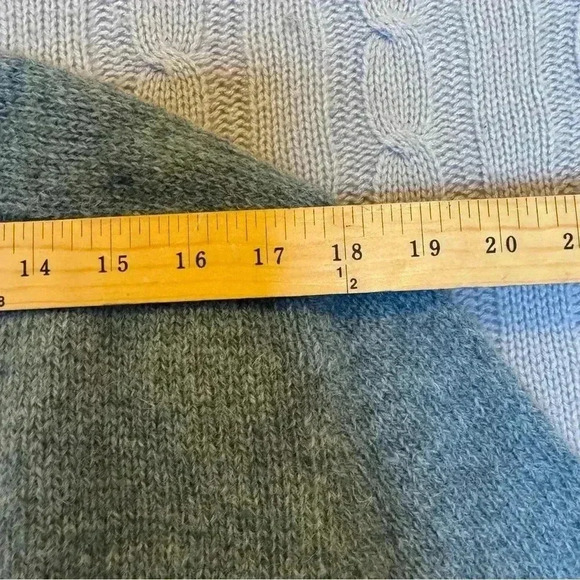 Stockbridge Sweater Mens Large Gray Wool Pullover V Neck - Picture 6 of 8